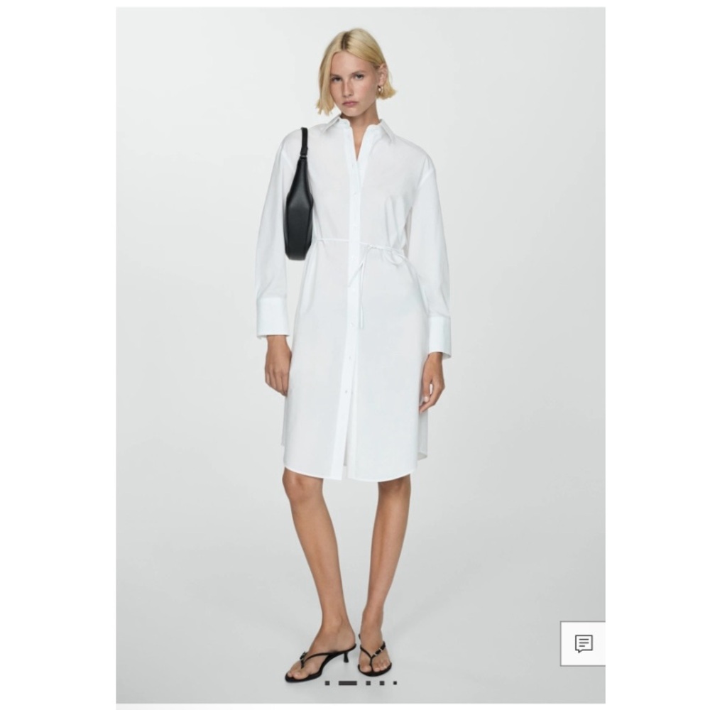 Mango Long shirt with bow